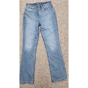 Elizabeth And James Size 4/27 The Vintage Straight High Rise Blue Jeans 27x28